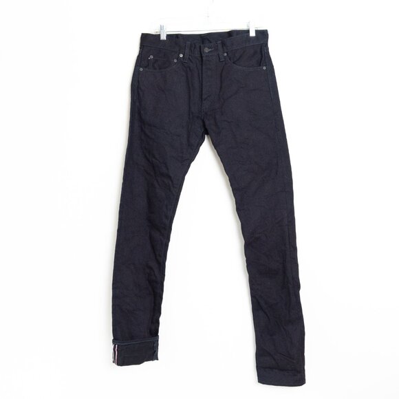 Momotaro Selvedge Denim Jeans 0306-IBSP Tight Tapered 15.7oz Indigo Black Japan - Picture 3 of 16